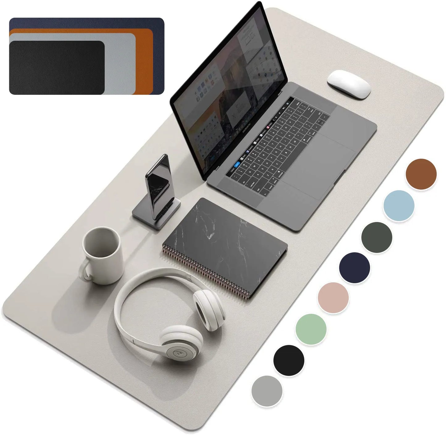 Faux Leather Desk Pad